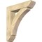 Ekena Millwork Thorton Slat Rough Sawn Bracket w/ Offset Brace, Douglas Fir, 8"W x 34"D x 38"H BKT0806X34X38THR06RDF - alternate 1